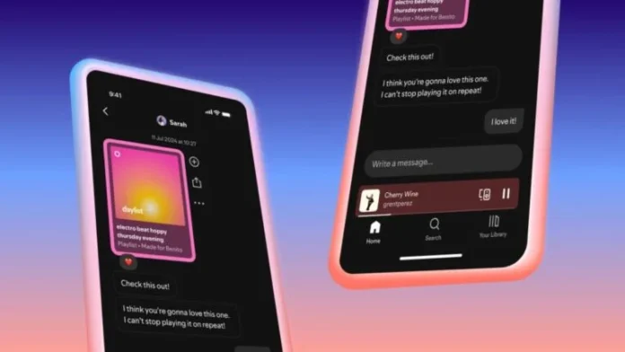 Spotify se dote de sa propre messagerie instantanée