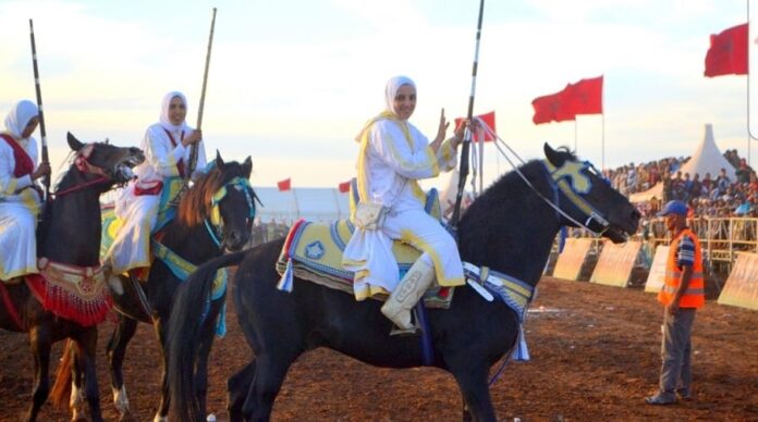 Quand les cavalières font vibrer le Moussem Moulay Abdellah