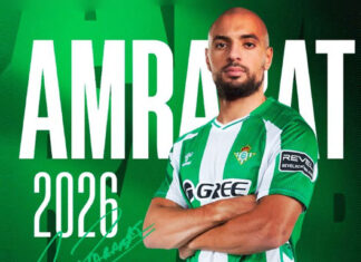 Sofyan Amrabat retrouve la Liga sous le maillot du Betis Sofyan Amrabat retrouve la Liga sous le maillot du Betis