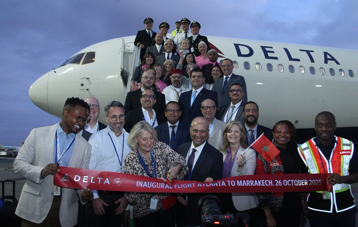 Marrakech Atlanta Delta inaugure son premier vol direct Atlanta–Marrakech