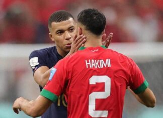 Mbappé présent au match Maroc-Mali avec le maillot d’Hakimi Mbappé présent au match Maroc-Mali avec le maillot d’Hakimi
