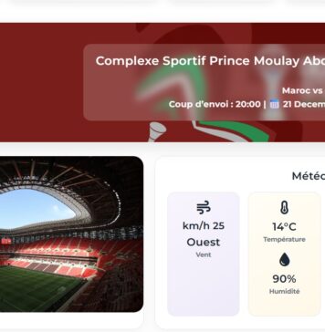 Le Maroc lance « Météo du Match » pour encadrer la CAN 2025 Le Maroc lance « Météo du Match » pour encadrer la CAN 2025