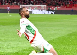 L’Équipe salue la technique spectaculaire d’Ayoub El Kaabi L’Équipe salue la technique spectaculaire d’Ayoub El Kaabi