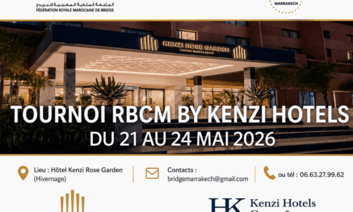 Le Royal Bridge Club Marrakech réunit ses joueurs au Kenzi Rose Garden