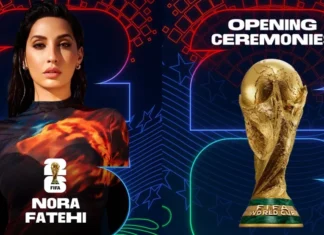 Nora Fatehi lance le compte à rebours du Mondial 2026 à Toronto Nora Fatehi lance le compte à rebours du Mondial 2026 à Toronto