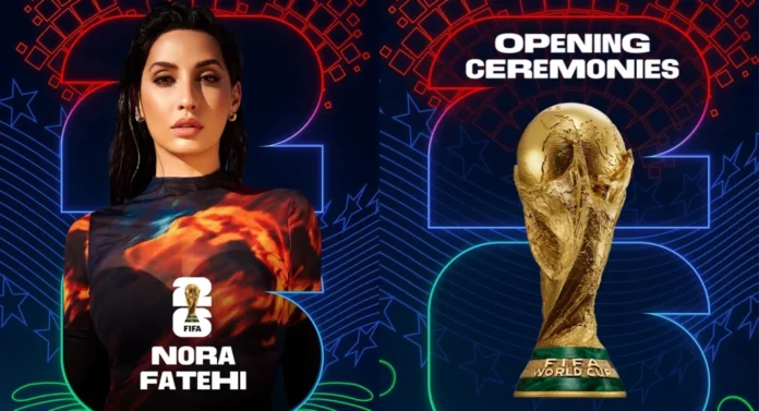 Nora Fatehi lance le compte à rebours du Mondial 2026 à Toronto