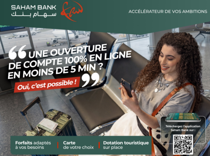 Ouverture de compte : Saham Bank place la barre à 5 mins